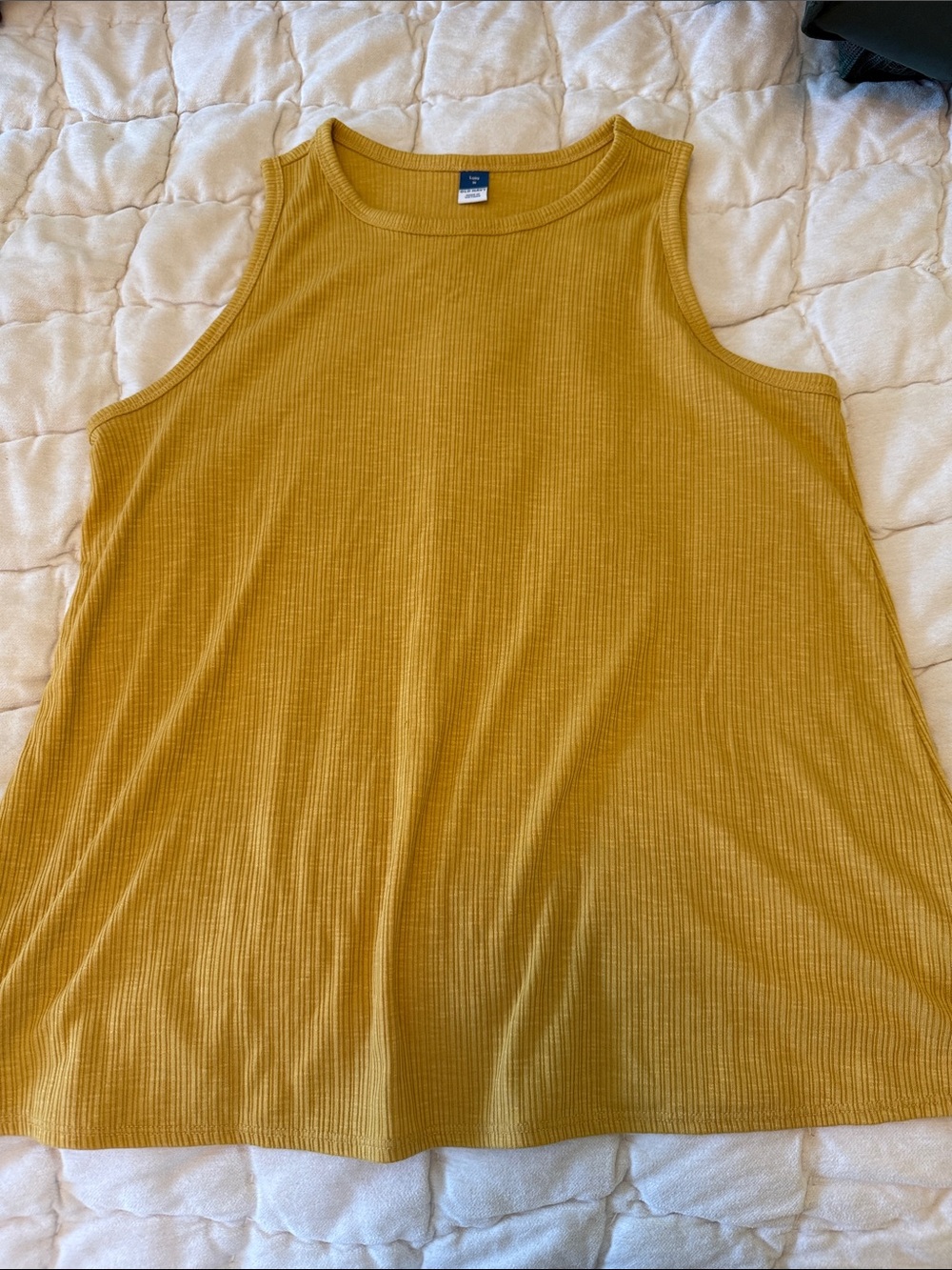 Old Navy Ribbed Tank Top - Mustard Yellow
